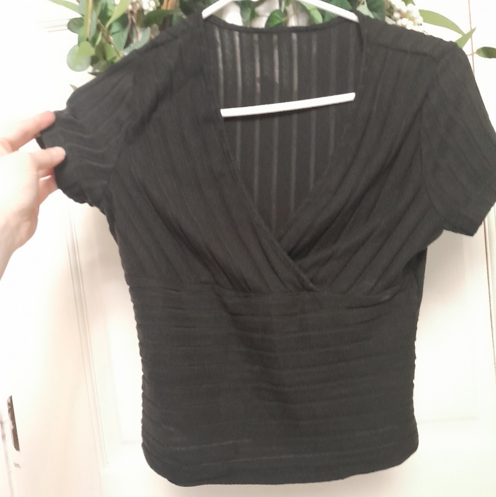 See through v neck